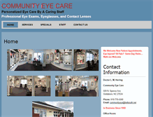 Tablet Screenshot of eyedoctorgoldsboro.com